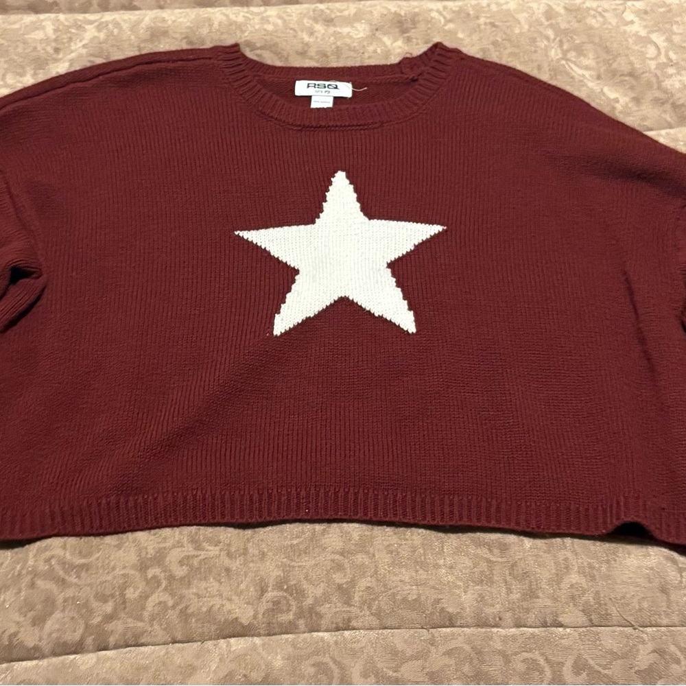 RSQ Deep Red Knit Sweater